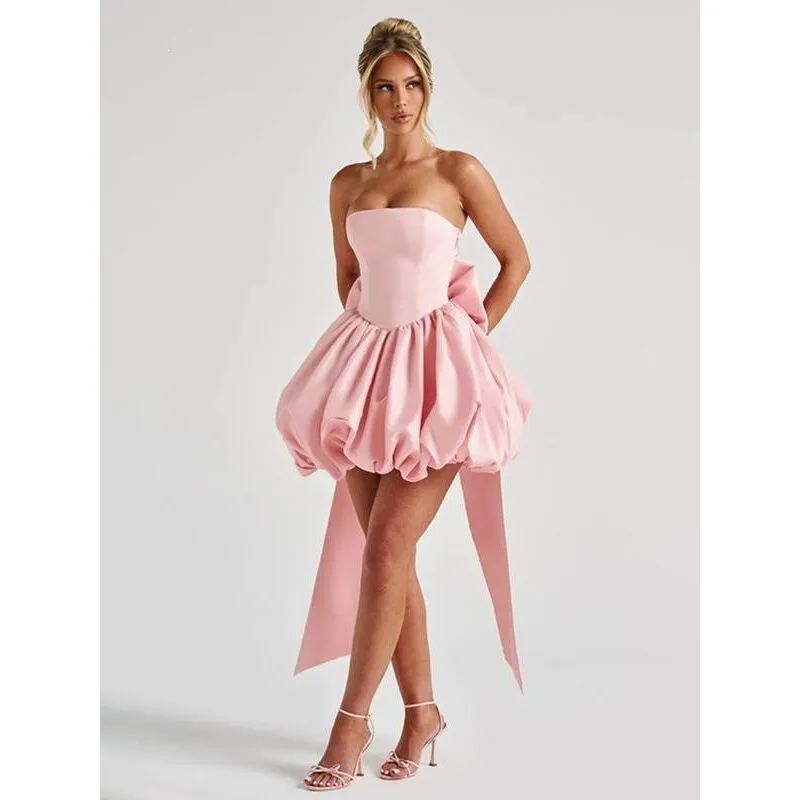 

X 80002 Bow Tie Mermaid Dress Strapless Evening Gown Neutral Style Seven Sleeve Citywalk Other Material 100% Spring 2026