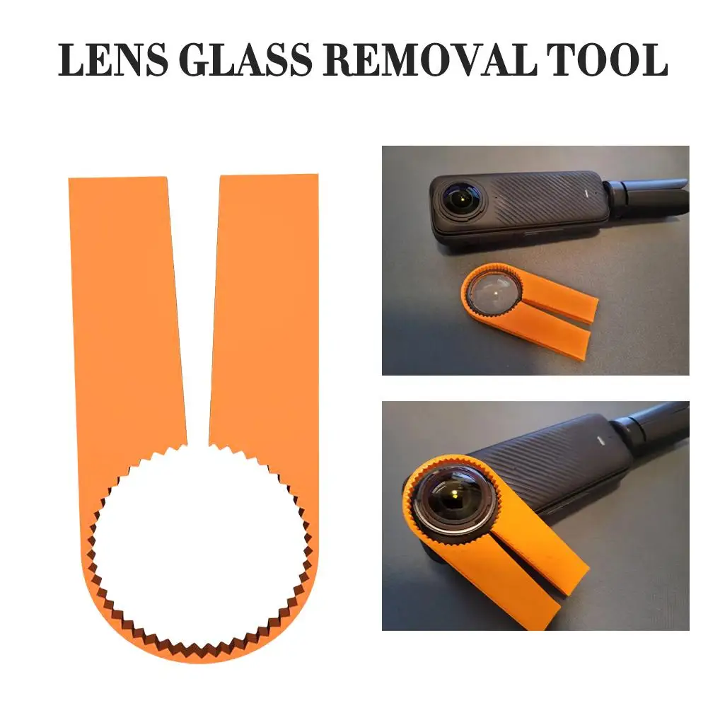 Orange Glass Removal Tool, adequado para Insta360 X4, Acessórios de impressão 3D, Action Camera, D1R5, Novo