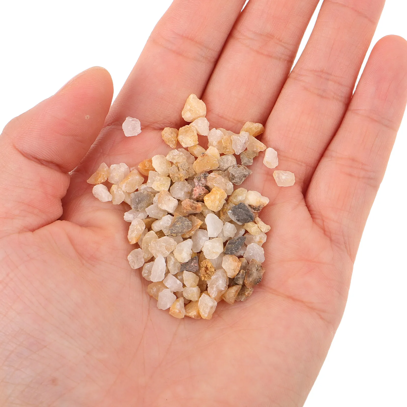 1 Set 500g Gas Fireplace Sand Fireplace Sand Bowl Base Decorative Stones Pit Filling Gravel Quartz Substrate Pebbles  Filler