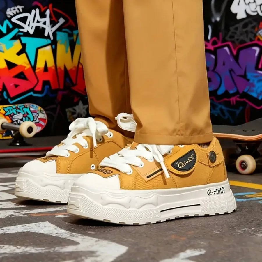 

[Anti-Slip Gift Sneakers] Sneakers Men's Skateboard Shoes Men's Sports Outdoor Shoes Unisex Anti-Slip Gift New Season