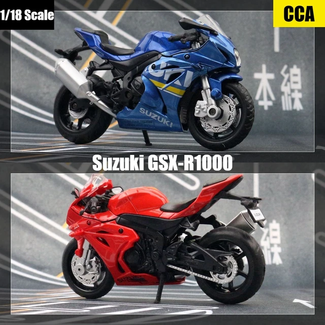 Suzuki GSX-R1000-ミニチュアメタルモデル,ミニチュアオートバイ車両,1:18スケールのスーパーレースコレクション,子供へのギフト -  AliExpress