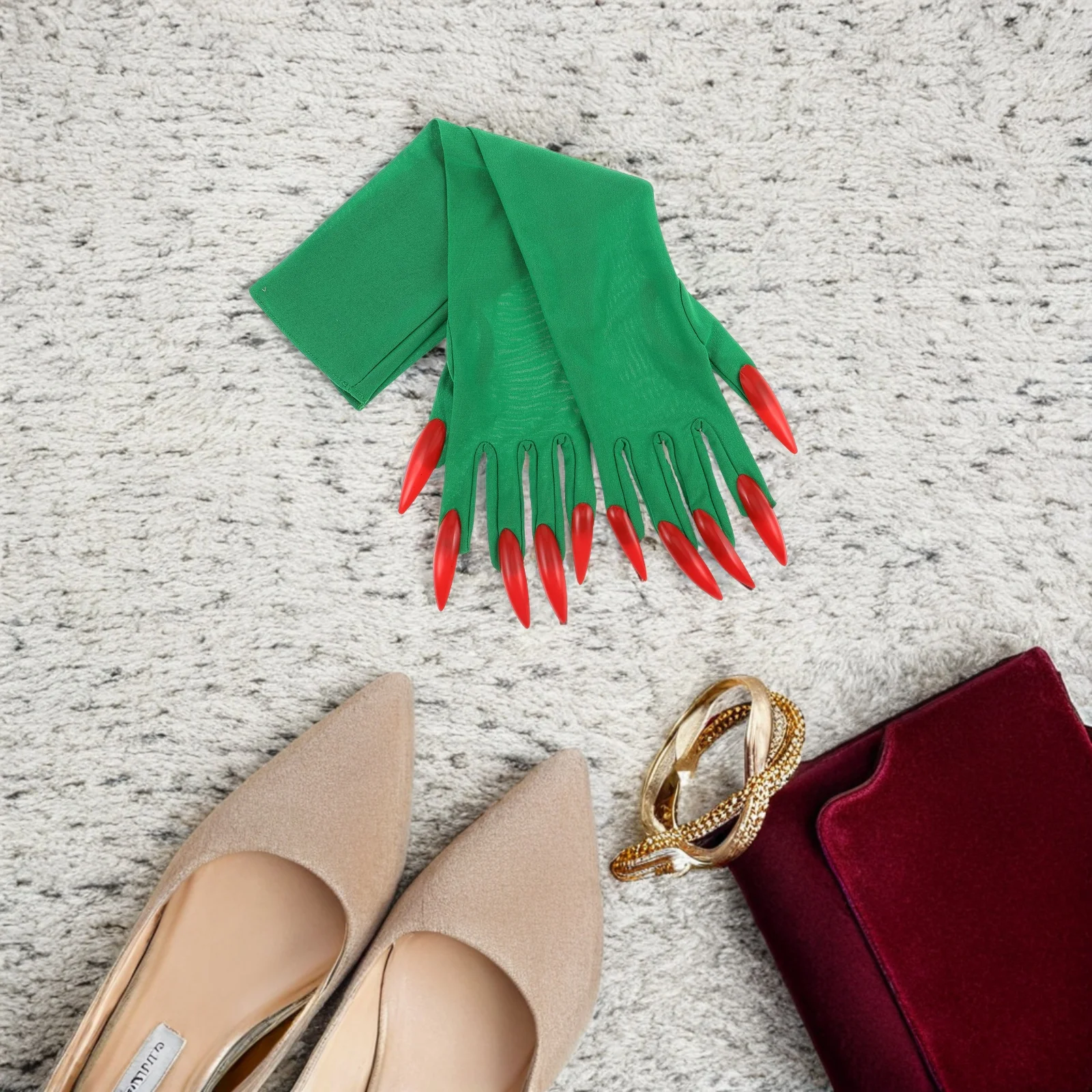 

1Pair Halloween Claw Gloves Long Nails Scary Costume Accessories Cosplay Party Dress Up Claws Paw Gloves Cosplay Costume Claws