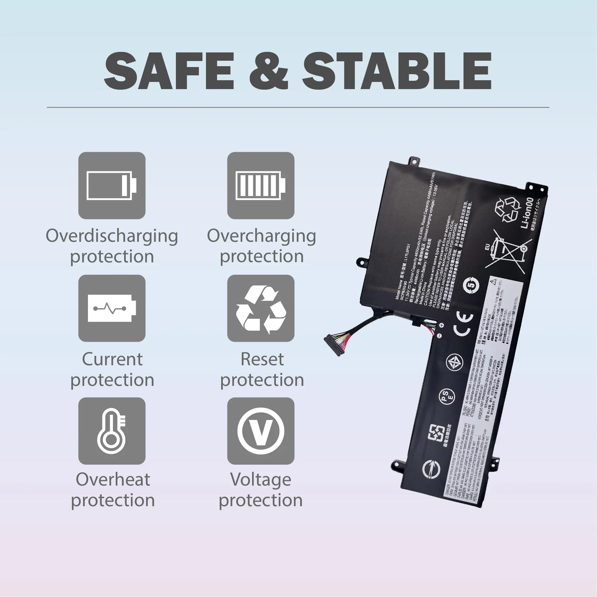 【Fast Delivery 】New L17L3PG1 Laptop Battery Replacement For Lenovo Legion Y530-15ICH Y540 Y545-PG0 Y740-15IRH Y740-15ICHG Legion