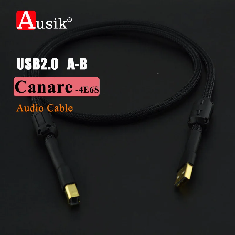 A019 HiFi 2.0 USB A-B  4N OFC Canare Audio Cable for PC MP3 CD DVD Amplifier DAC