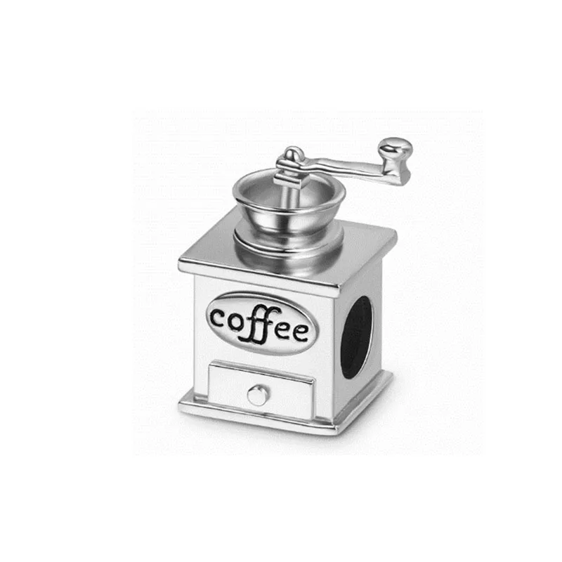 الأوروبي الساخن بيع 925 الفضة ، كوب ، فنجان القهوة قلادة بها خرزات مناسبة للأساور الأصلية ، DIY بها بنفسك الملحقات ، مجوهرات رائعة