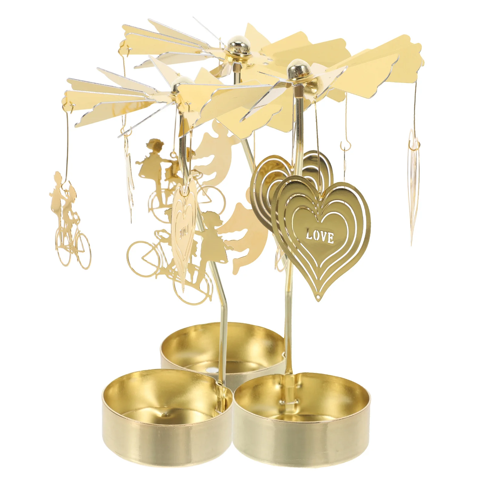 

3 Pcs Tea Lights Stick Holder Candlestick Decor Candleholder Decorations