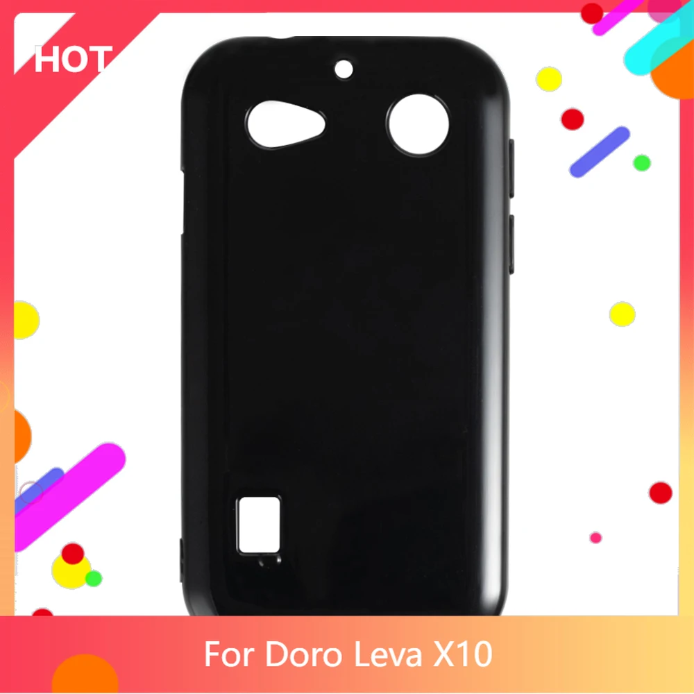 حافظة Leva X10 من السيليكون الناعم غير اللامع غطاء خلفي من مادة TPU لهاتف Doro Leva X10 حافظة هاتف رفيعة مضادة للصدمات