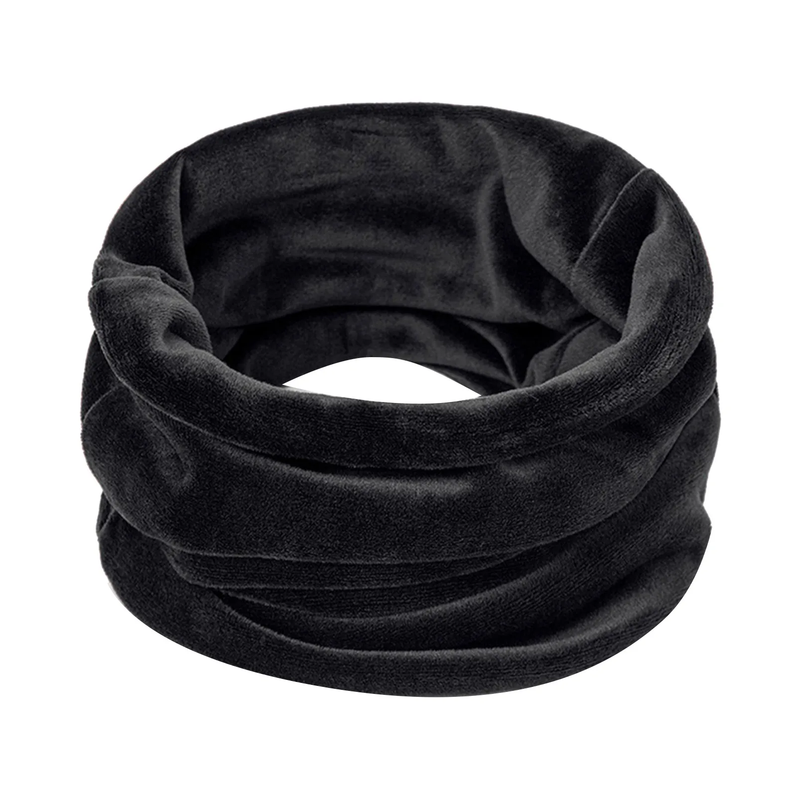 Women Men Soft Knitted Neck Warmer Sport Scarf Face Mask Winter Scarves Skating Running Warm Wool Fur Thick Men Neck Scarves