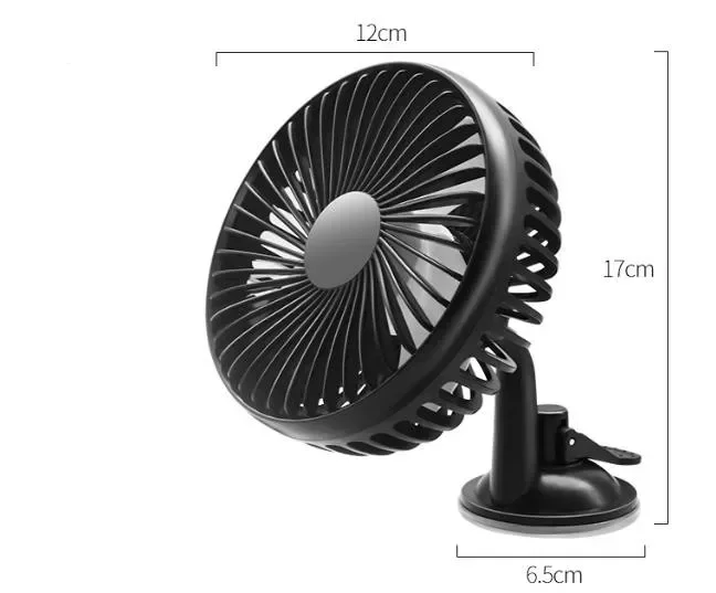 Car universal  12V/24v USB silent fan automotive interior Sucker fan car accessories