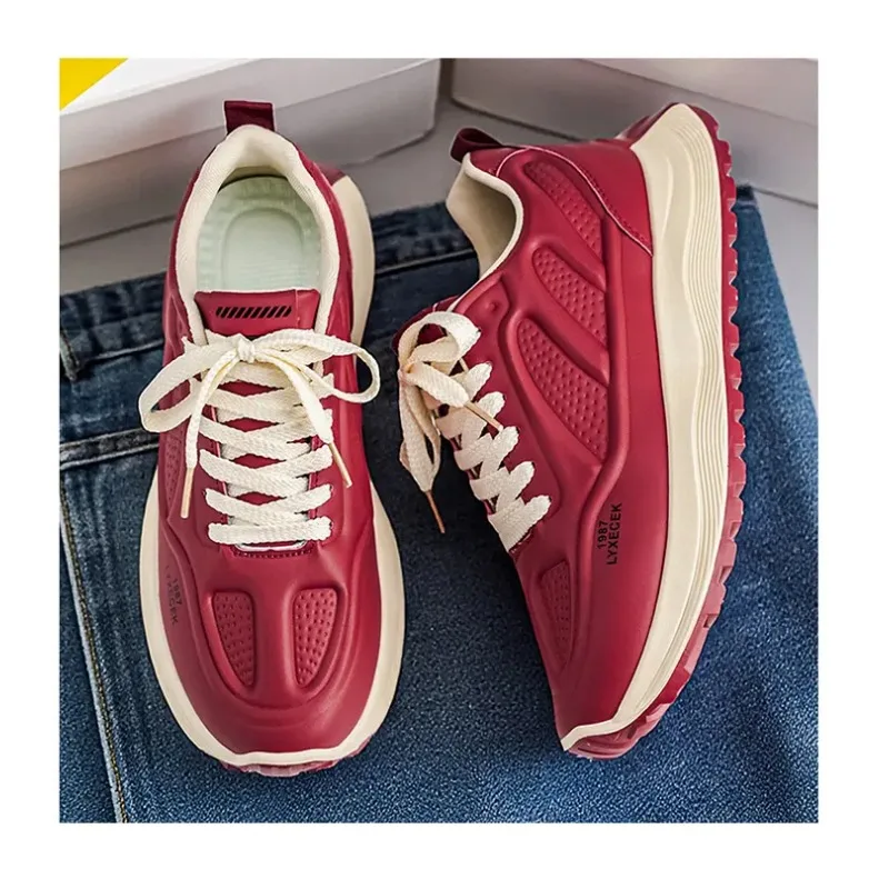 

Casual Shoes Men's Sports Shoes Summer Casual Thick Soled Men's Shoes Soft and Comfortable Non-slip Outdoor Fashion Board Shoes