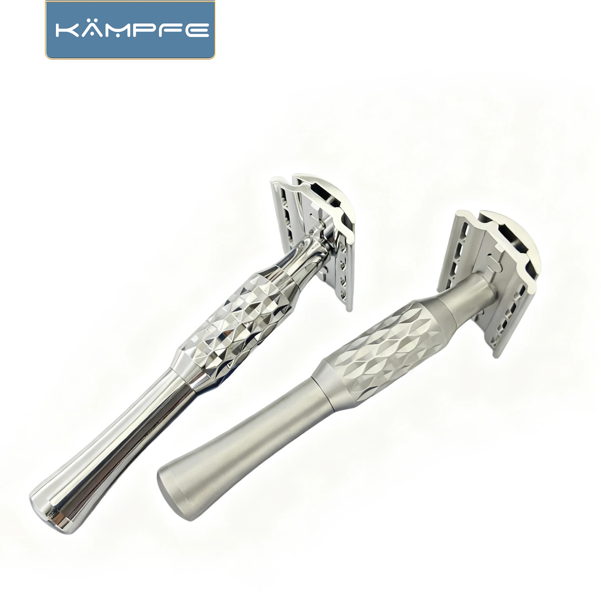 KAMPFE Stainless Steel Safety beard  CNC - processed Smooth Shave Double-sided razor gifts for men