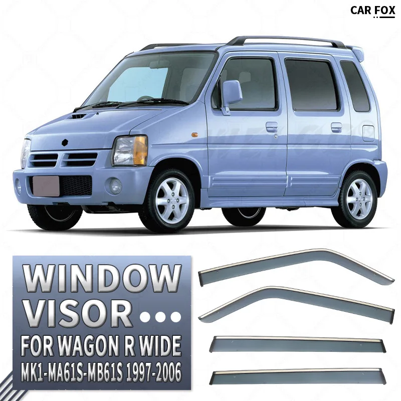 

For SUZUKI Wagon R Wide 1997-2006 Car Window Visor Awning Shelters Windshield Side Window Rain Sun Shade Auto Accessories
