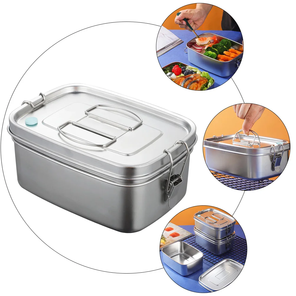 

stainless steel lunch food container stainless steel lunchbox meal box worker lunch box