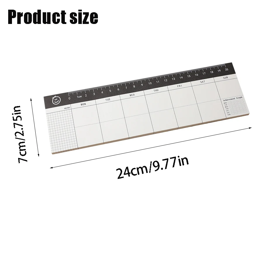 1 قطعة دليل خطة الكفاءة الأسبوعية، مذكرة، دفتر الجدول الزمني، المفكرة المكتبية، لوازم القرطاسية #5