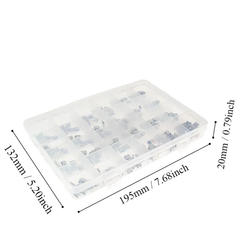 60 шт./240 шт. комплект разъемов Micro USB 12/24 модели USB-порт/хвостовая вилка для MP3/4/5 DIY SMD DIP набор разъемов USB набор