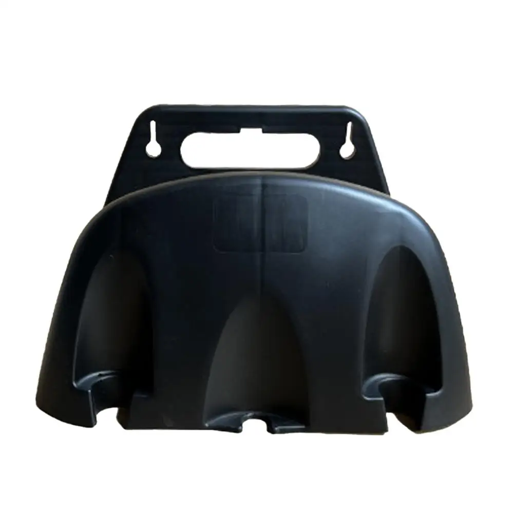 Wall Mounted Garden Hose Hanger Rack Plastic Organizer for Pipe Winding Storage Watering Accessory Black
