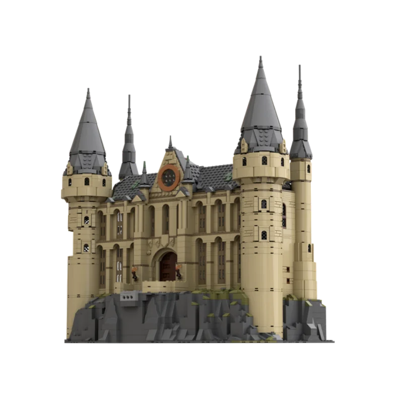 3607Pcs Magic School Viaduto Hall Entrada Cena Arquitetônica Building Blocks DIY Assembleia Toy Castle Modelo Puzzle Gift