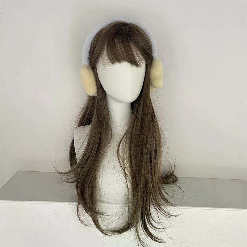 冬の新しいスイートガールキュートイヤーマフ、キュートな星柄のぬいぐるみ、冬用暖かいヘッドウェア、女性用耳栓、防寒イヤーマフ