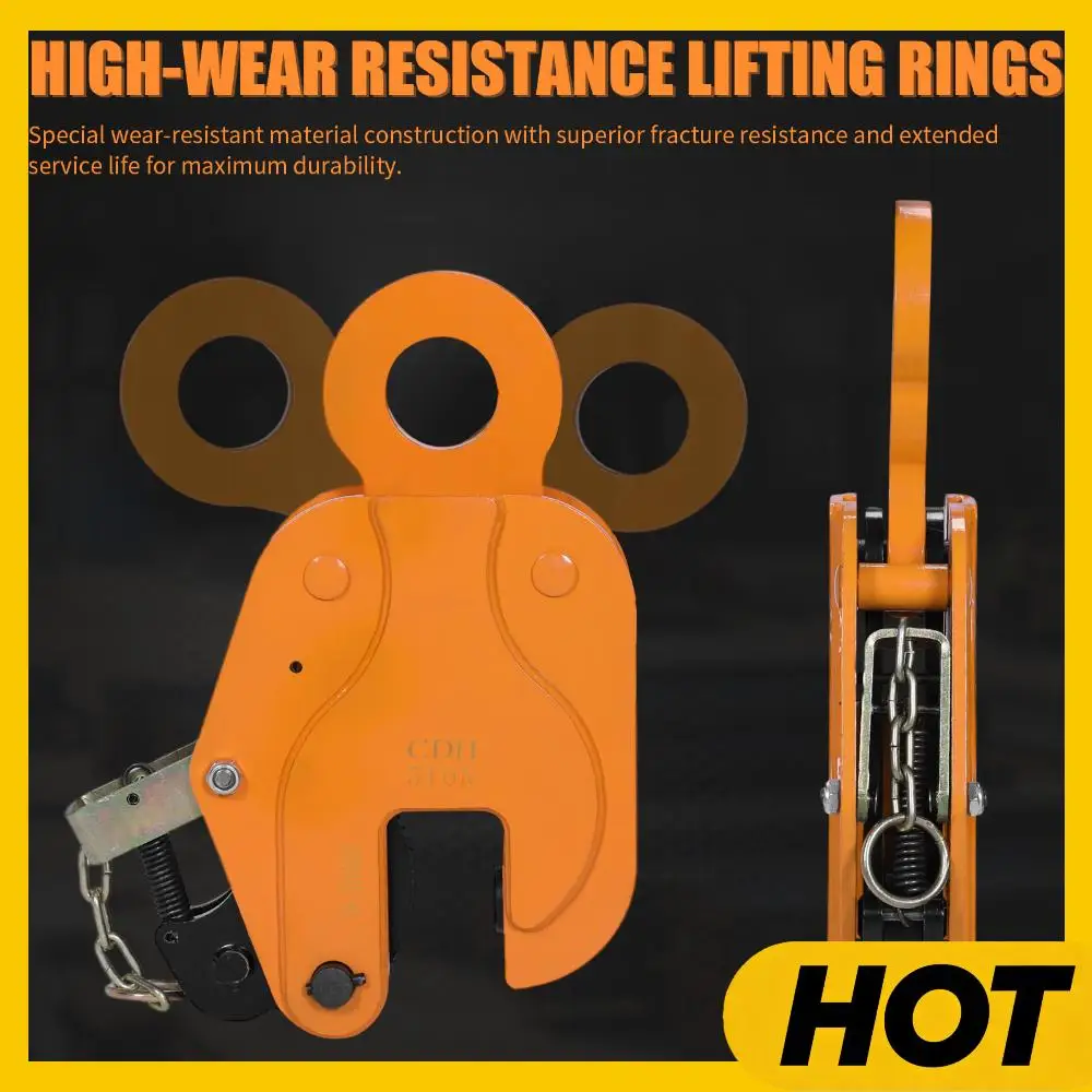 

Adjustable Thicken Loading Hook Wear Resist Vertical Lifters Alloy Plate Tongs Anti-Slip for Industry Crane Home Business