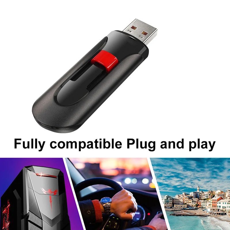 محرك فلاش USB 128 جيجابايت 64 جيجابايت 32 جيجابايت 16 جيجابايت 8 جيجابايت 4 جيجابايت ذاكرة فلاش USB 2.0 ذاكرة فلاش U عصا عالية السرعة usb بندريف قرص فلاش #6