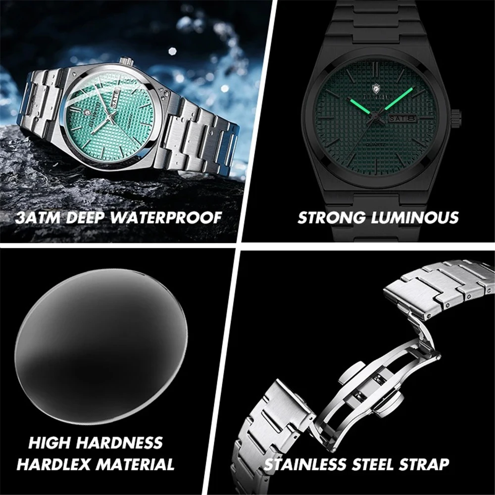 Swiss Brand High Quality Minimalist Watch Men Unique Spider Web Solid Color Fashion Quartz Wristwatches Automatic Watches Mens