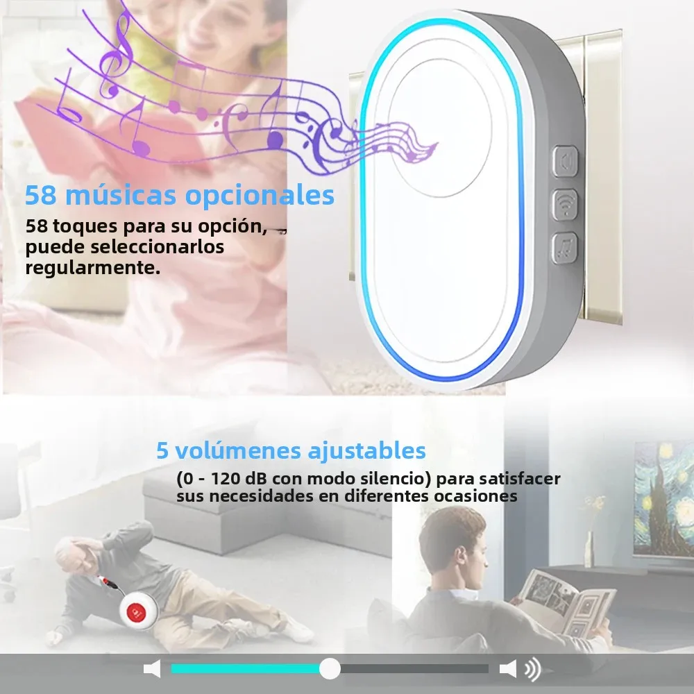 Botón de pánico inteligente WiFi Topvico para personas mayores, alarma SOS inalámbrica, alerta de caídas, llamada de emergencia, compatible con Alexa, Google Home y Tuya