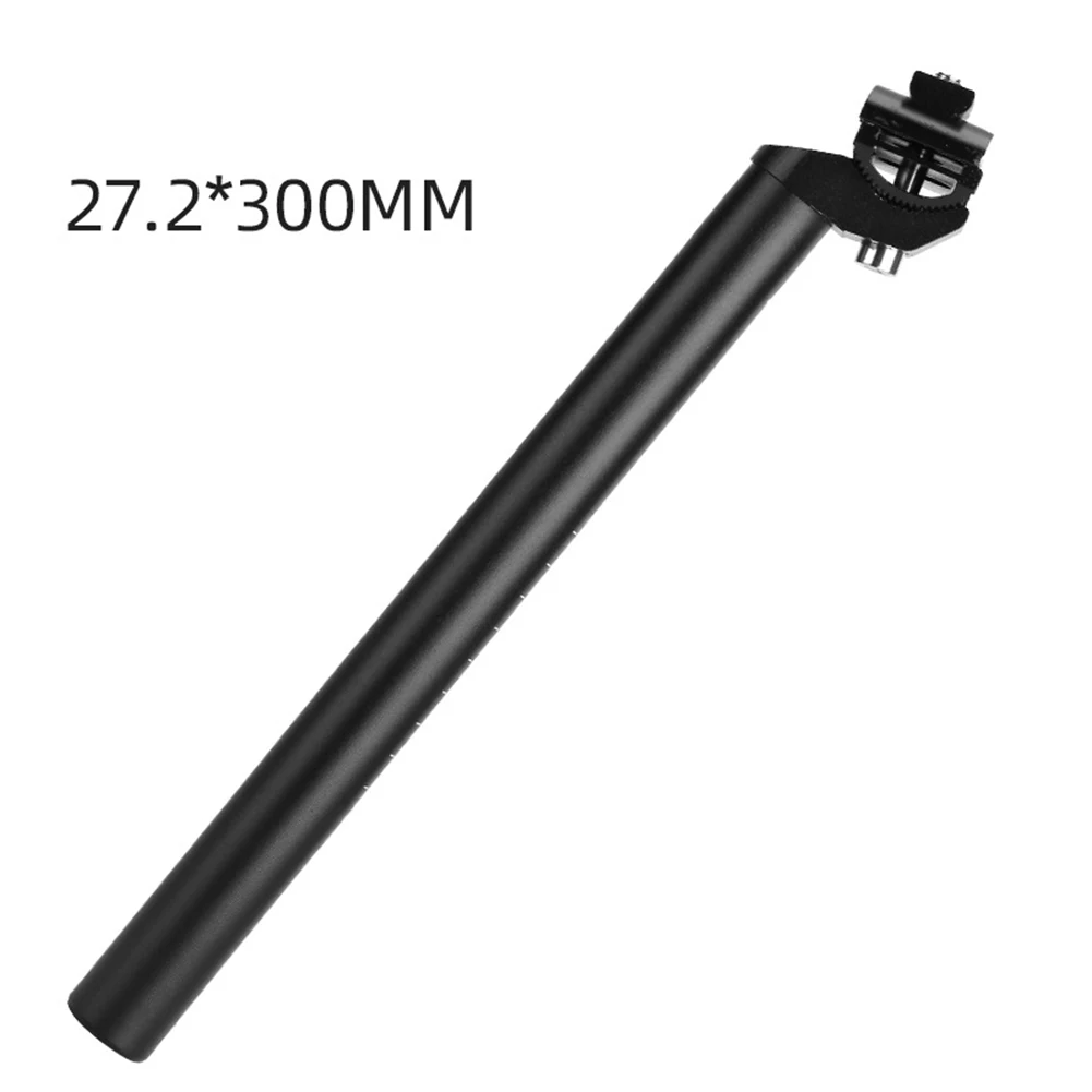 27.2mm Seatpost Aluminum Alloy Seatpost 3D Forging Molding 6061 Aluminum Alloy Bow-shaped Saddle Compatibility Bike Upgrade