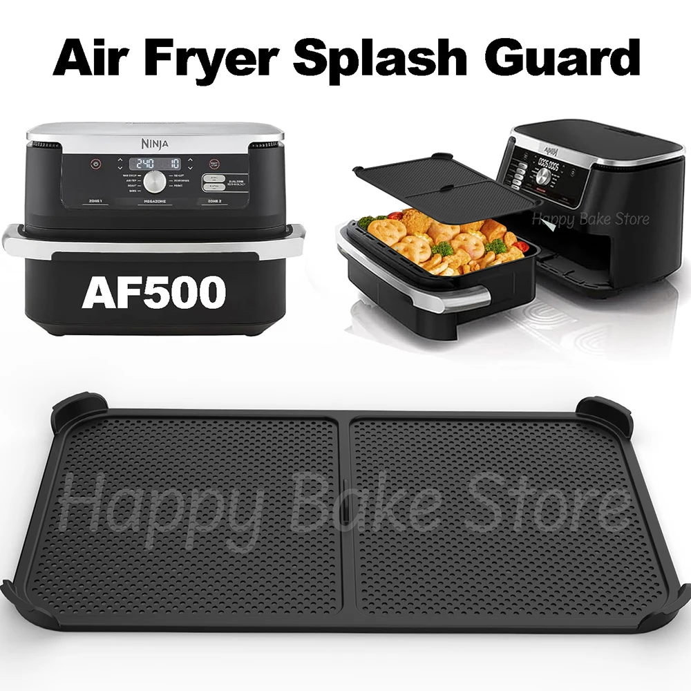 Air Fryer Splash Guard, Nonstick Reusable Air Fryer Splash Pad, Effective Grease Splatter Shield, for Ninja Airfryer AF500 Model