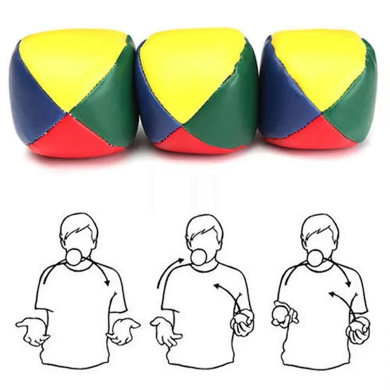 6 uds pequeño saco de arena pelota de malabarismo juguete aprender a malabares Kit para principiantes circo diversión al aire libre niños juguete pelotas chico juguete interactivo