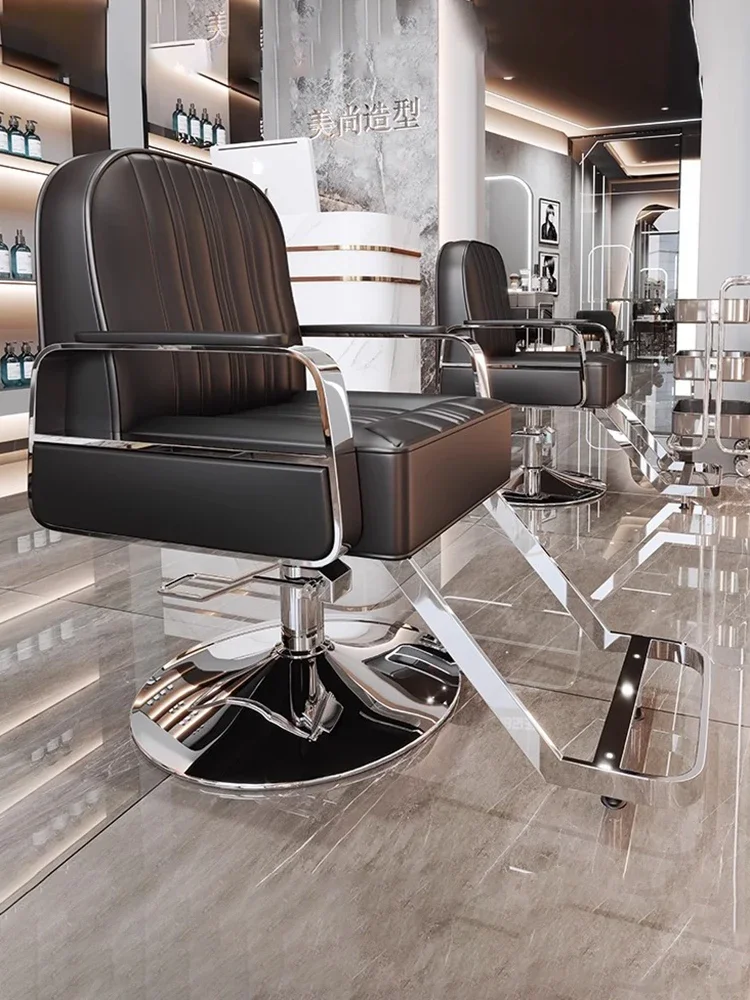 Inklapbare voetensteun kapperstoel professionele moderne salonstoel comfortabele luxe Silla De Corte De Pelo salonmeubilair - afbeelding 2
