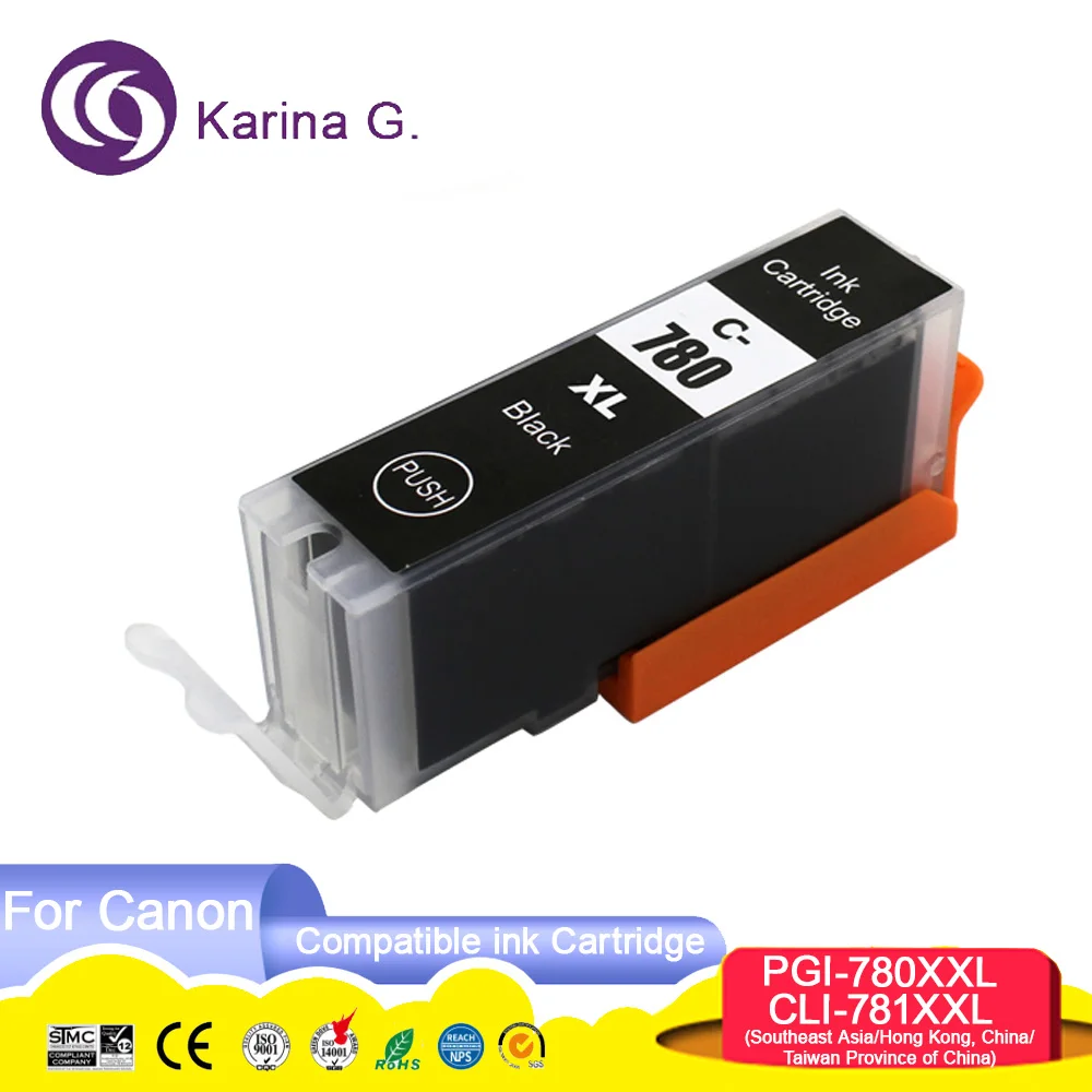 PGI 780 CLI 781 XXL 780XL 781XL PGI780 CLI781 PGI-780 CLI-781 Compatible Ink Cartridge for Canon PIXMA TS8170/TS8270/TS9170