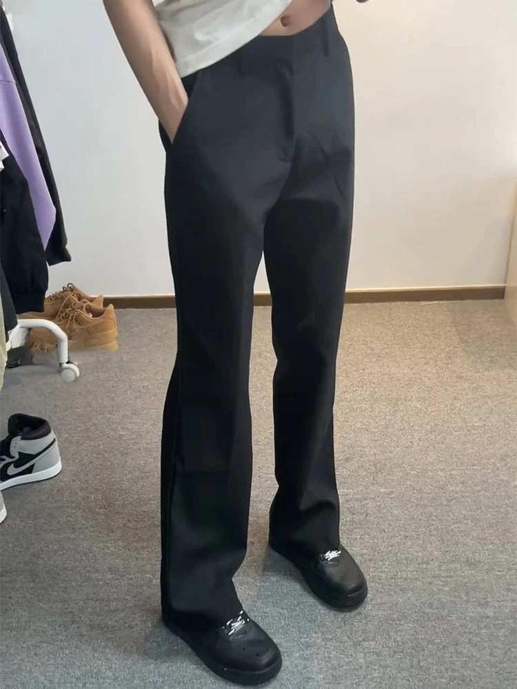 

Cleanfit Tall Men's Straight Leg Slim Fit Pants Sli Casual Trousers for Spring Autumn High Waist Long Pants Faion Brand