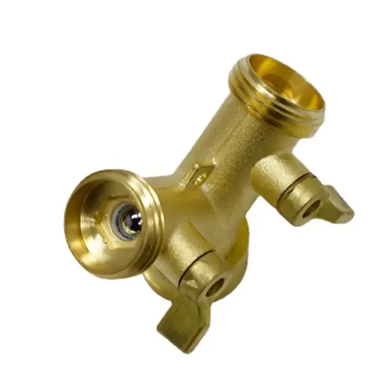 

5Pcs 3/4 inch (about 1.9 cm) brass two-way hose distributor, brass two-way garden hose connection