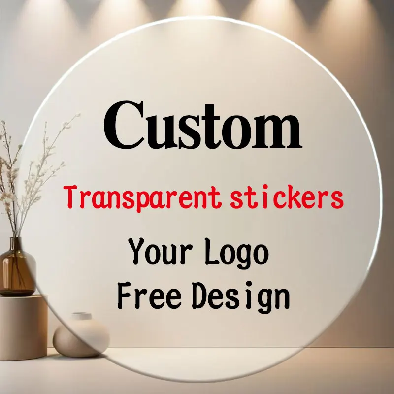 Custom Transparent Waterproof Name Stickers - Personalized Labels for School, Kids Crafts, Sports Bottles | Multilingual Text, D