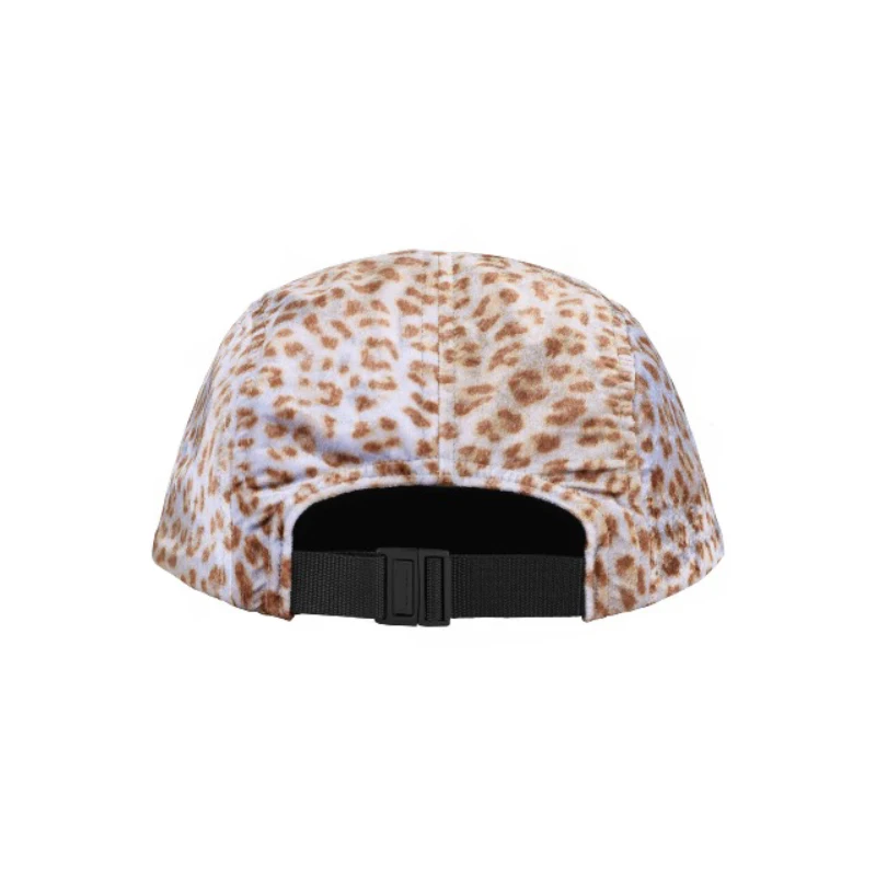Trendy Leopard Velvet Flat Cap Embroidered Baseball Cap Unisex Spring 2024 Cotton Hat Style Hip Hop Four Seasons Universal