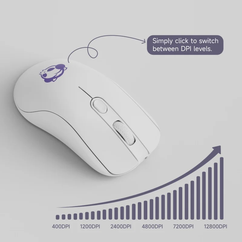 Imagem -05 - Mouse para Jogos sem Fio Akko ag One Ratos Ergonômicos de Teclado de Modos para pc Gamer de Escritório Paw3395 70g 4k 8k