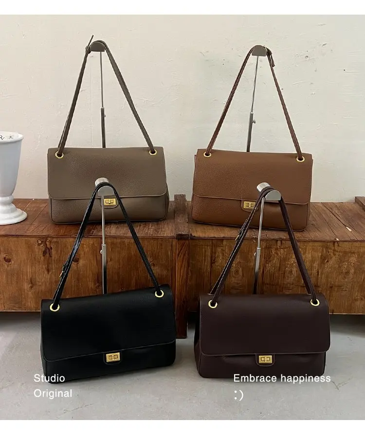 Bolso tipo cubo para mujer, diseño vertical de un solo asa, tapa abatible ancha, diseño sencillo y elegante, adecuado para adultos de 20 a 60 años.