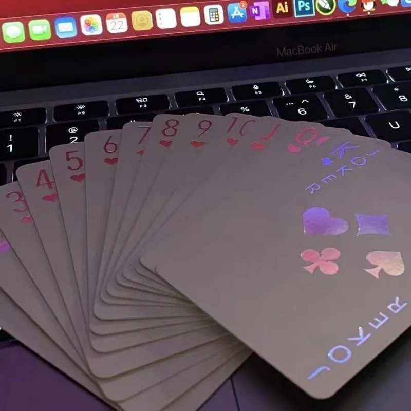 High Quality Laser Engraved Poker Cards Copper Paperboard Deck for Table Games Entertainment Fun Decks
