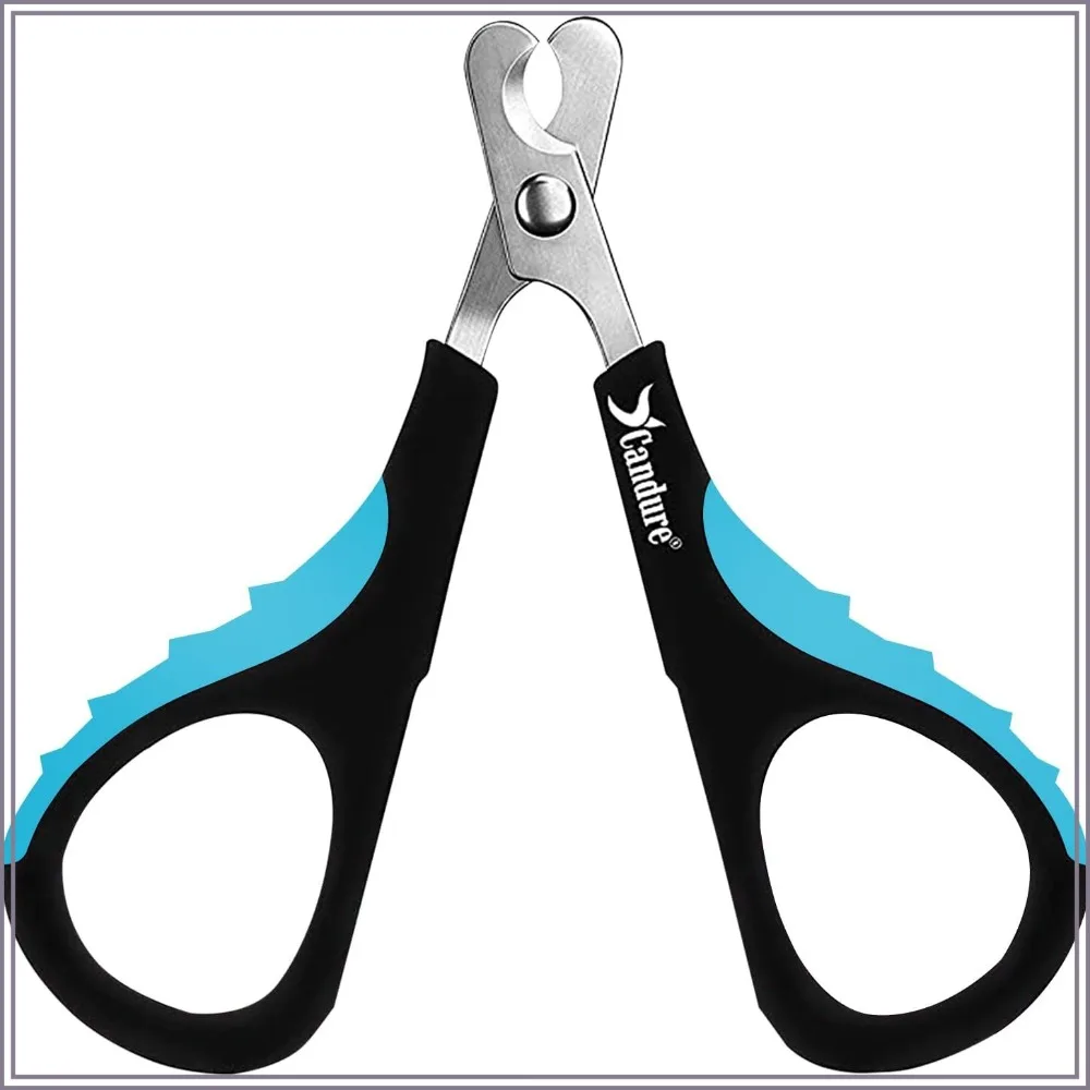 

Cat Nail Clipper Stainless Steel Claw Trimmers for Rabbits, Guinea Pigs, Birds, Puppies, Kittens & Small Animals (Blue)