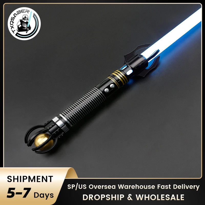 TXQSABER Neo Pixel Devil Lightsaber SNV4 Proffie Smooth Swing Metal Hilt Led Blade FOC Laser Sword Cosplay Toys Replica