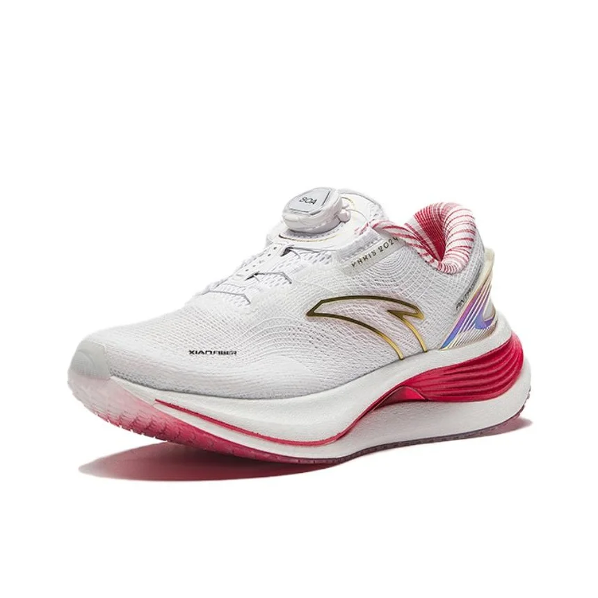 

Anta Champion 3PRO Cushioning, Wear Resistant Low top Running Shoes Men's White Red Gold 112435598R-1