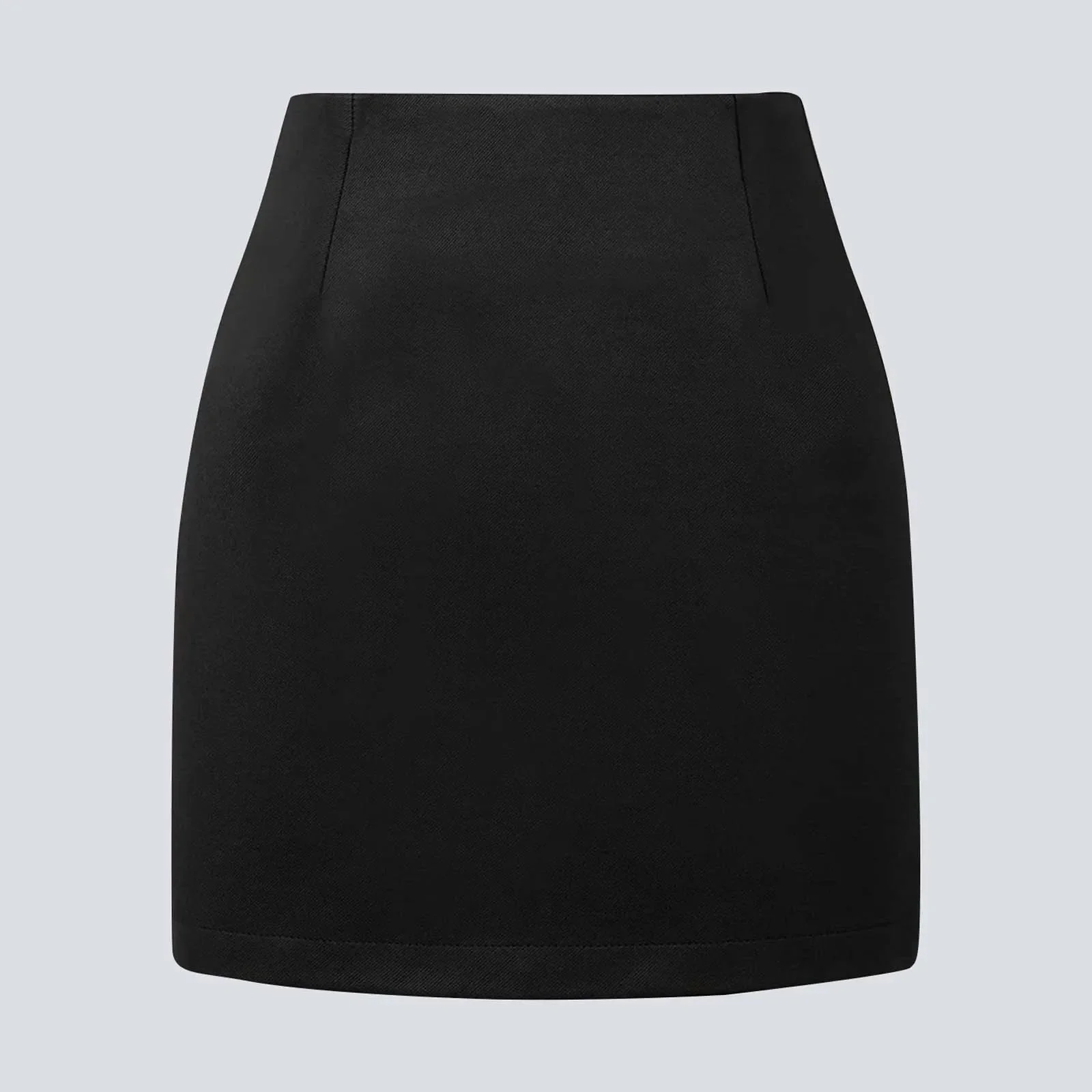 Office Women Hip Wrap Skirt Korean Fashion High Waist Casual A Line Short Skirt Y2K Vintage Grey Suit Tight Mini Skirt Summer