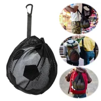 Lightweight Portable Drawstring Ball Mesh Bag Football Basketball Storage Bag Small Hang Pouch Sports Team Training Pocket Bag 4
