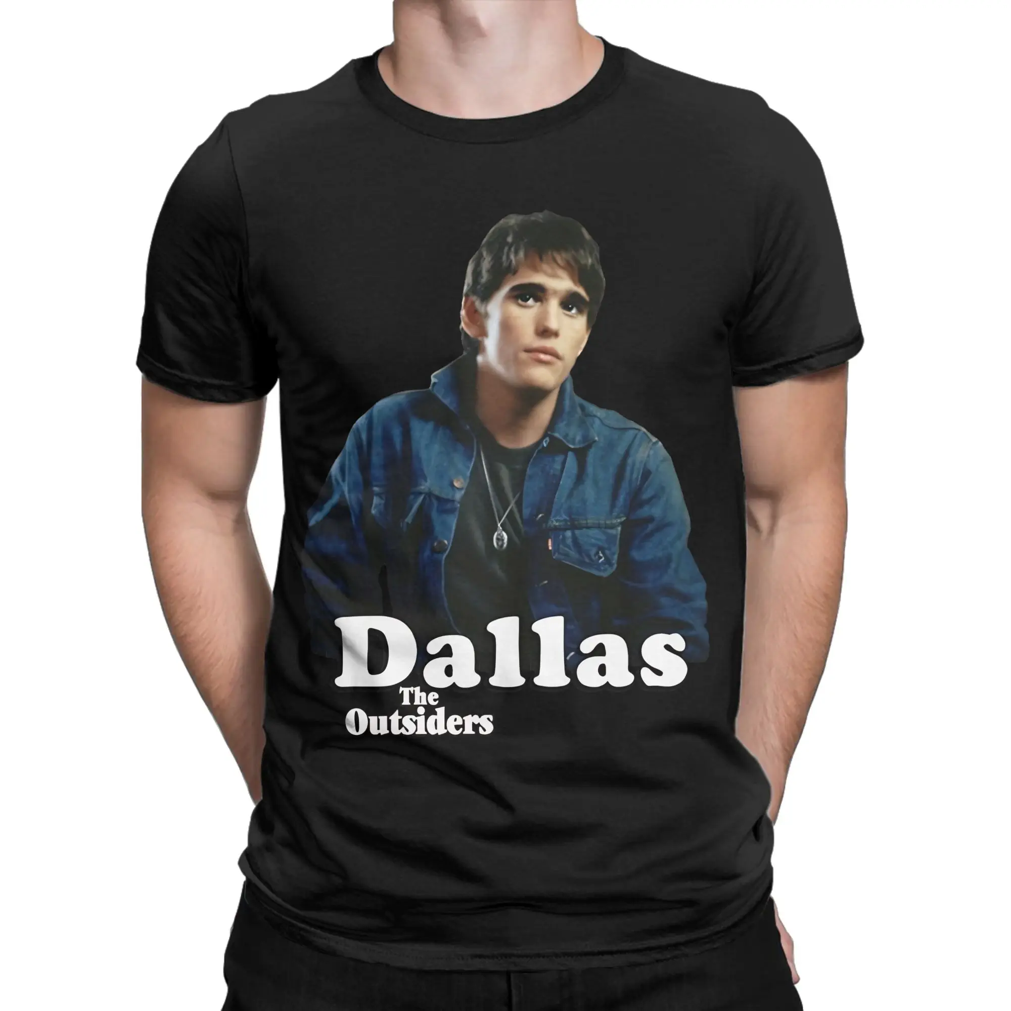 Dallas Winston The Outsiders Men's T Shirts  Leisure Tee Shirt Short Sleeve O Neck T-Shirts 100% Cotton Gift Idea Tops