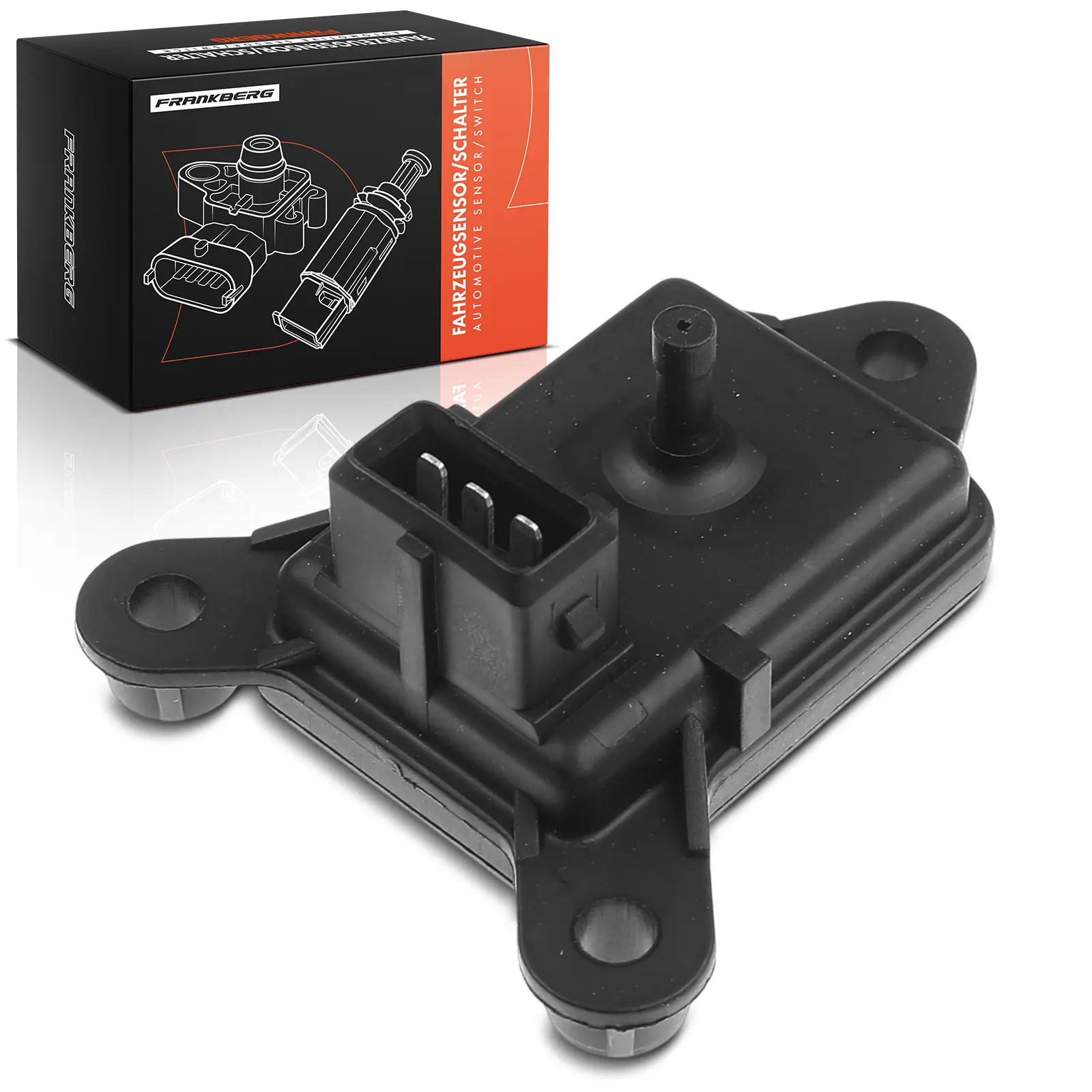 Frankberg 1x Inlaatdruksensor voor Alfa Romeo 155 Lancia Delta I II Ford Escort V Fiat 2.0L 6742049 60809804 V92AB9F479AA
