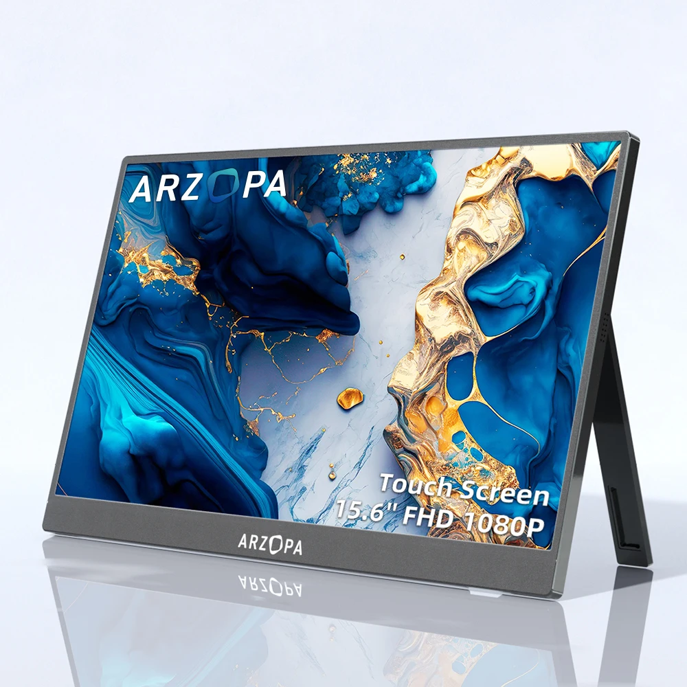 Portable Monitor 15.6 Inch 1080P Type C - Arzopa A1T 10 Noktalı Dokunmatik IPS