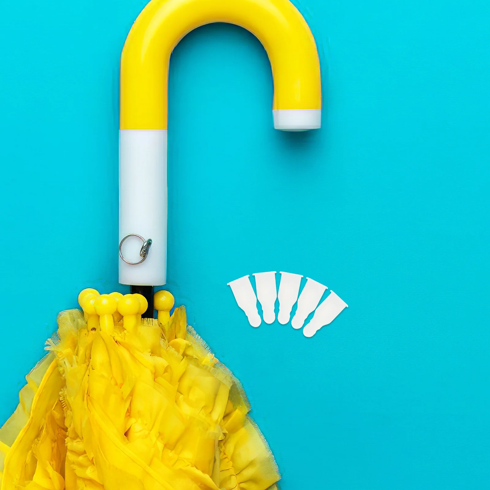 10Pcs Umbrella Tail Beads Replacement Plastic End Tips 10x6mm for Stick Umbrella Rainshade Ribs Repair Parts Accessories