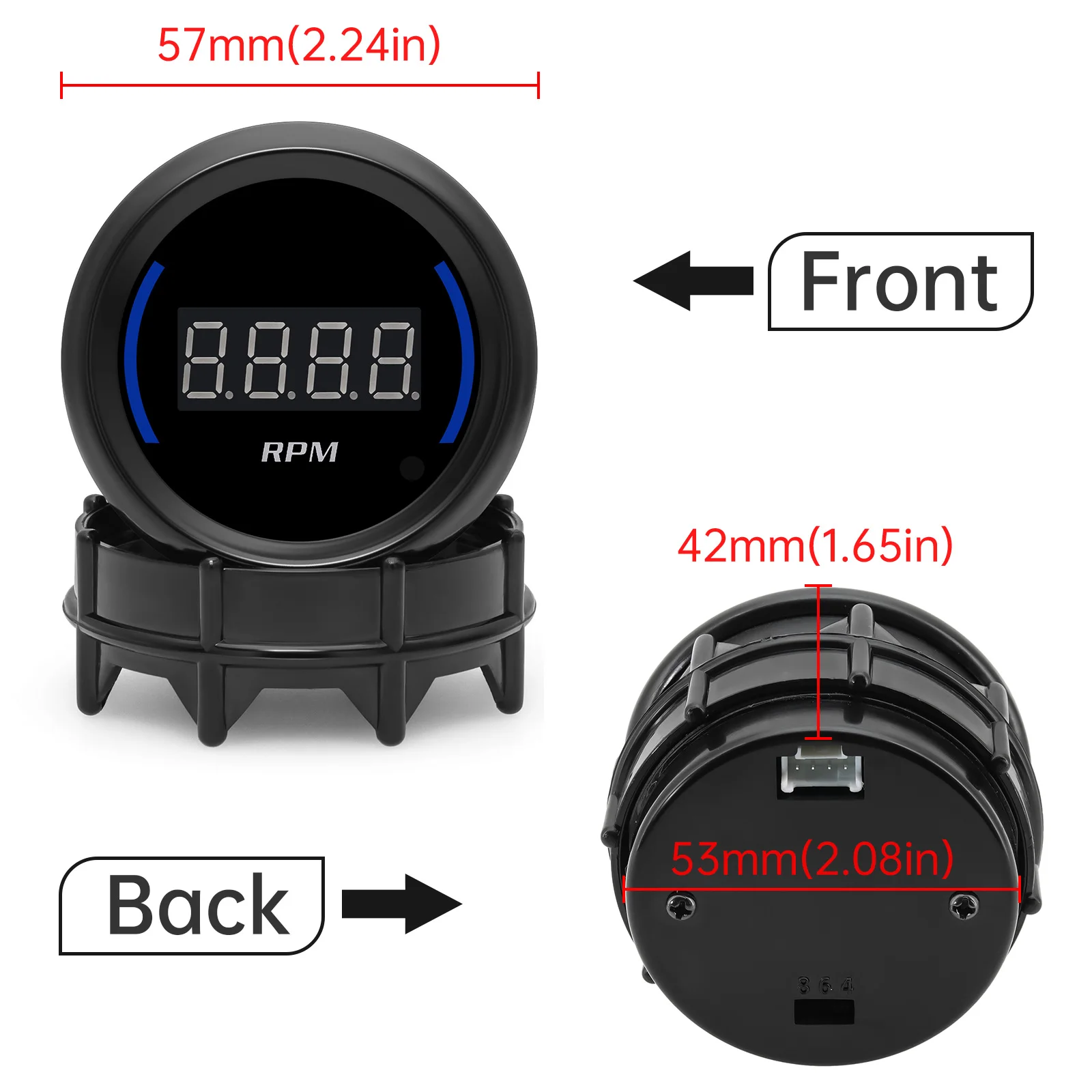 52mm Car Tachometer 2