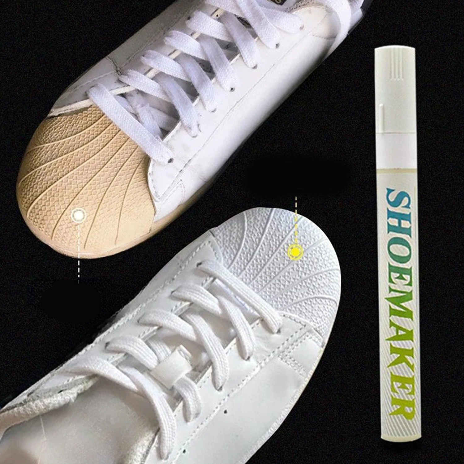 Premium Midsole Paint Marker Sneaker Renew Repair Pen Sports Shoes Whitening Pen Quick Drying Portable Shoe Cleaner