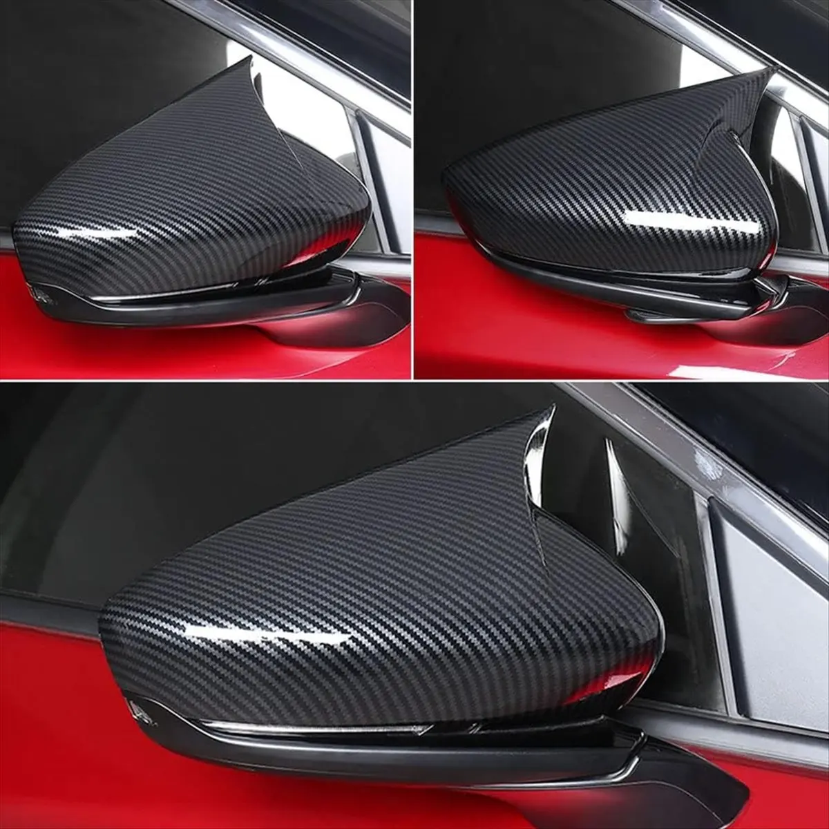 compatible-for-3-axela-2019-2025-car-exterior-door-ox-horn-rearview-mirror-cover-side-mirror-cap-trim-accessories-carbon